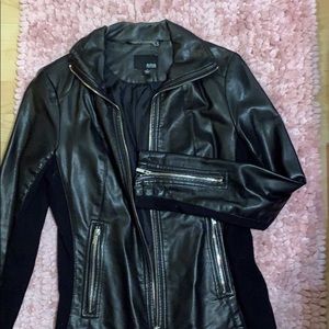 Leather black jacket